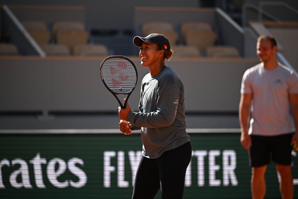 Naomi Osaka, Roland Garros 2022, practice