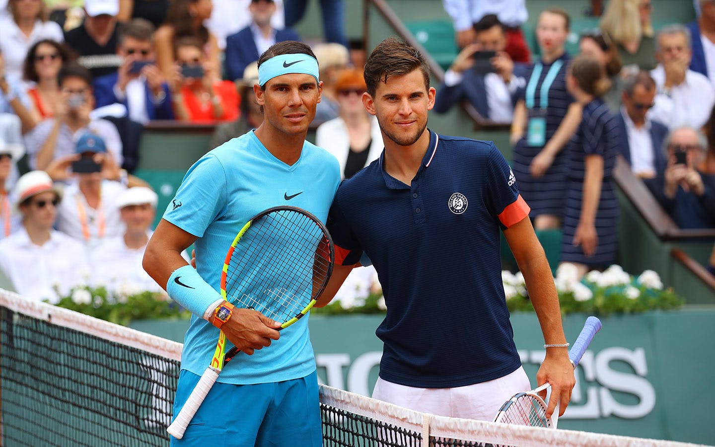 Rafael Nadal et Dominic Thiem, Roland-Garros  2018

