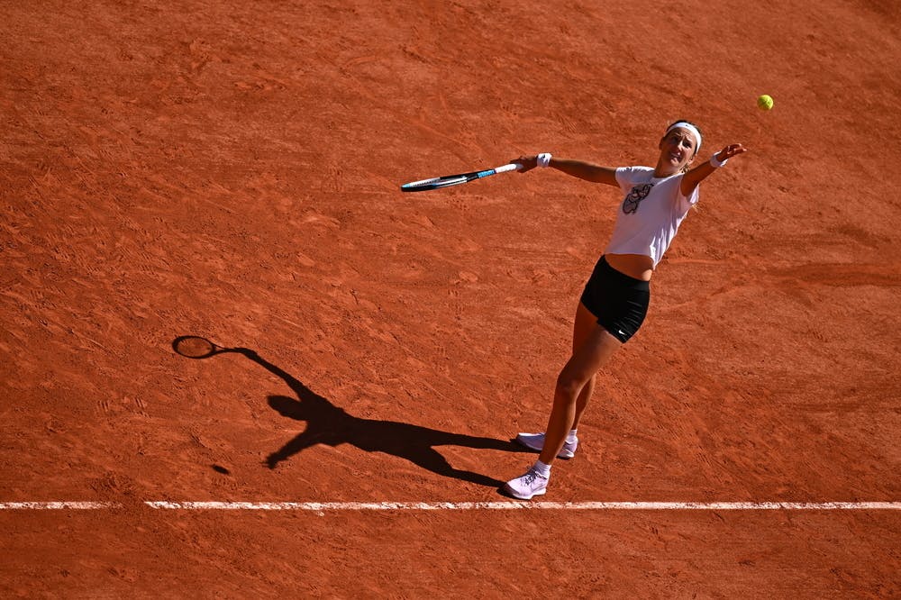 Victoria Azarenka, Roland Garros 2022, practice