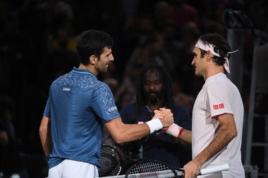 Novak Djokovic er Roger Federer Rolex Paris Masters 2018