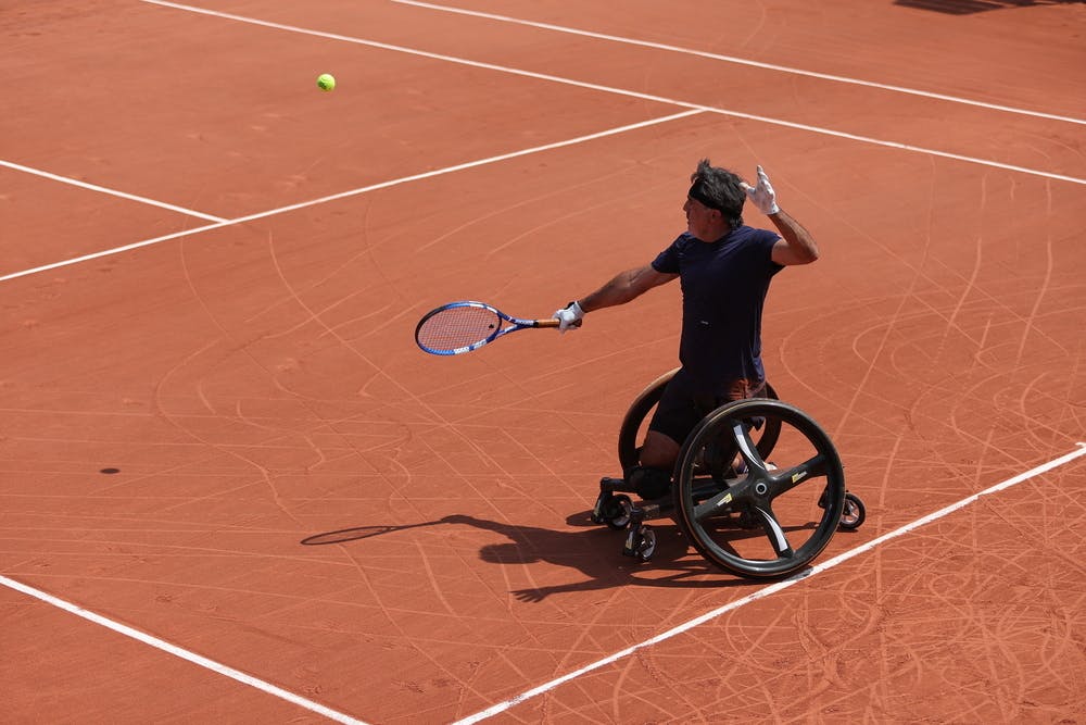 Stephane Houdet, first round, men's wheelchair singles, Roland-Garros 2023