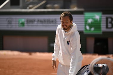 Daniil Medvedev, entraînement, Roland-Garros 2023