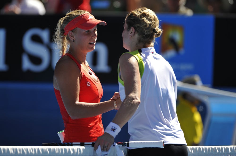 Caroline Wozniacki and Kim Clijsters Australian Open