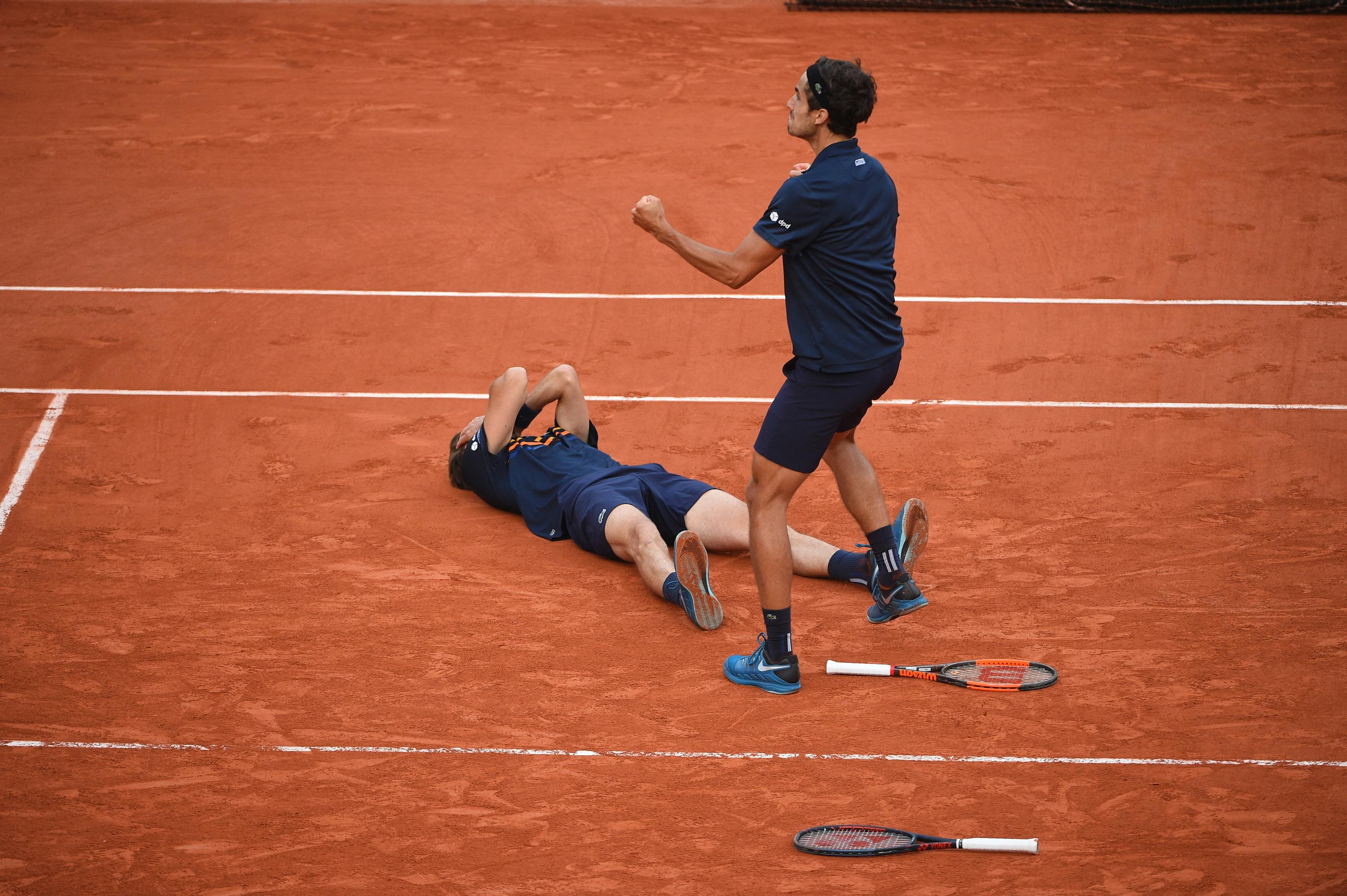 Nicolas Mahut and Pierre-Hugues Herbert happy with the win at Roland-Garros 2018