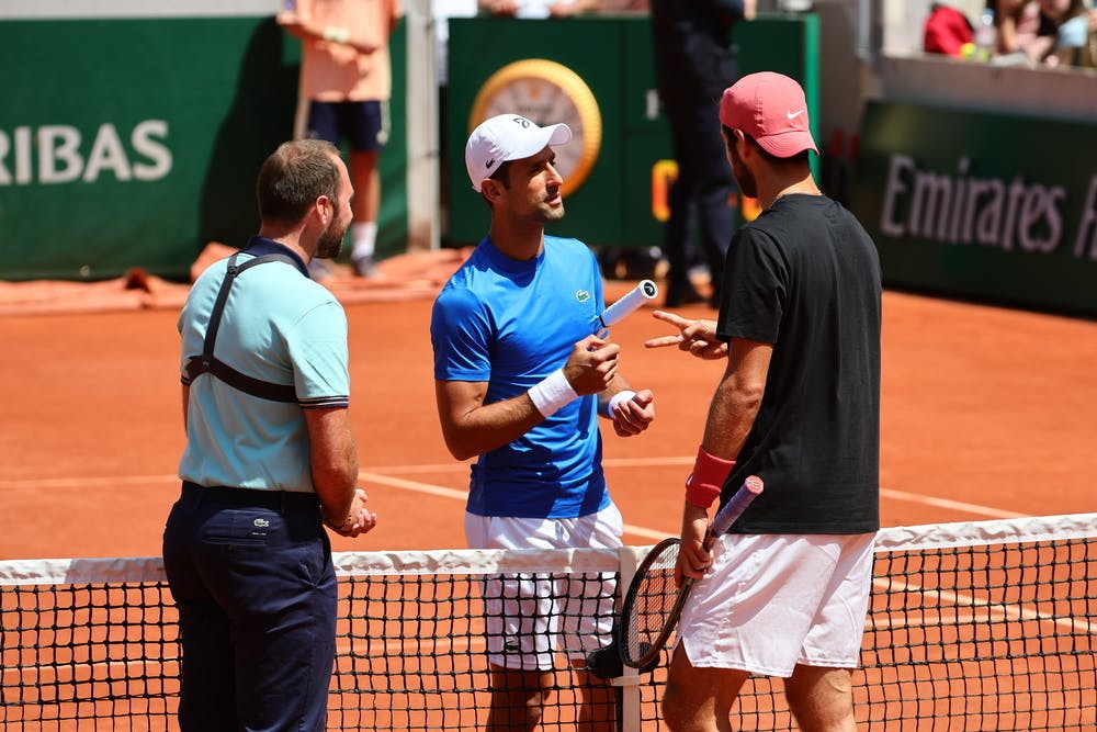 Novak Djokovic, Karen Khachanov, Roland-Garros 2023, Yannick Noah Day