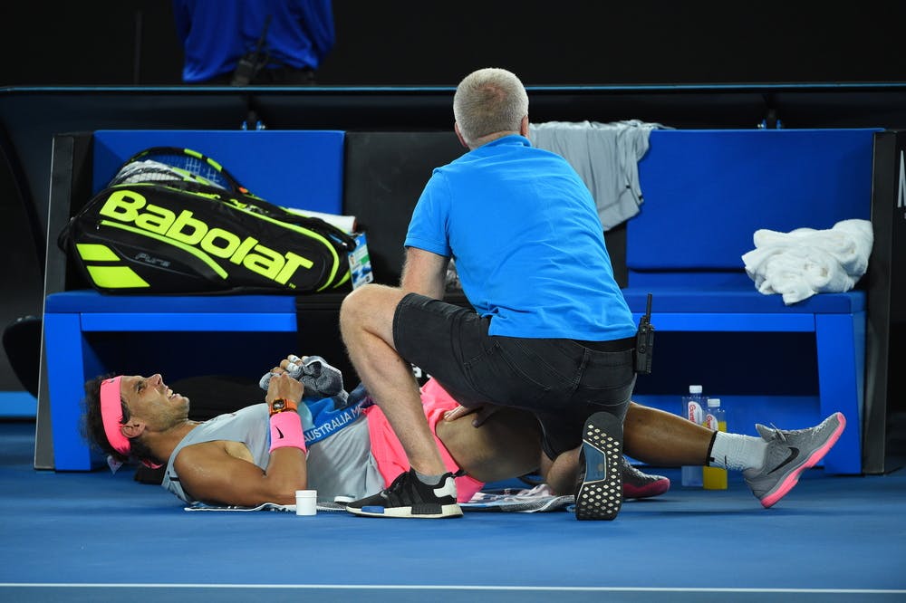 Rafael Nadal injured at the 2019 Australian Open