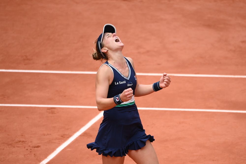 Nadia Podoroska's joy during 2020 Roland-Garros