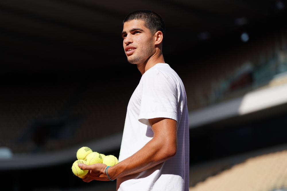 Carlos Alcaraz / Entraînement Roland-Garros 2022