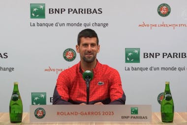 Djokovic, press, second round, Roland-Garros 2023