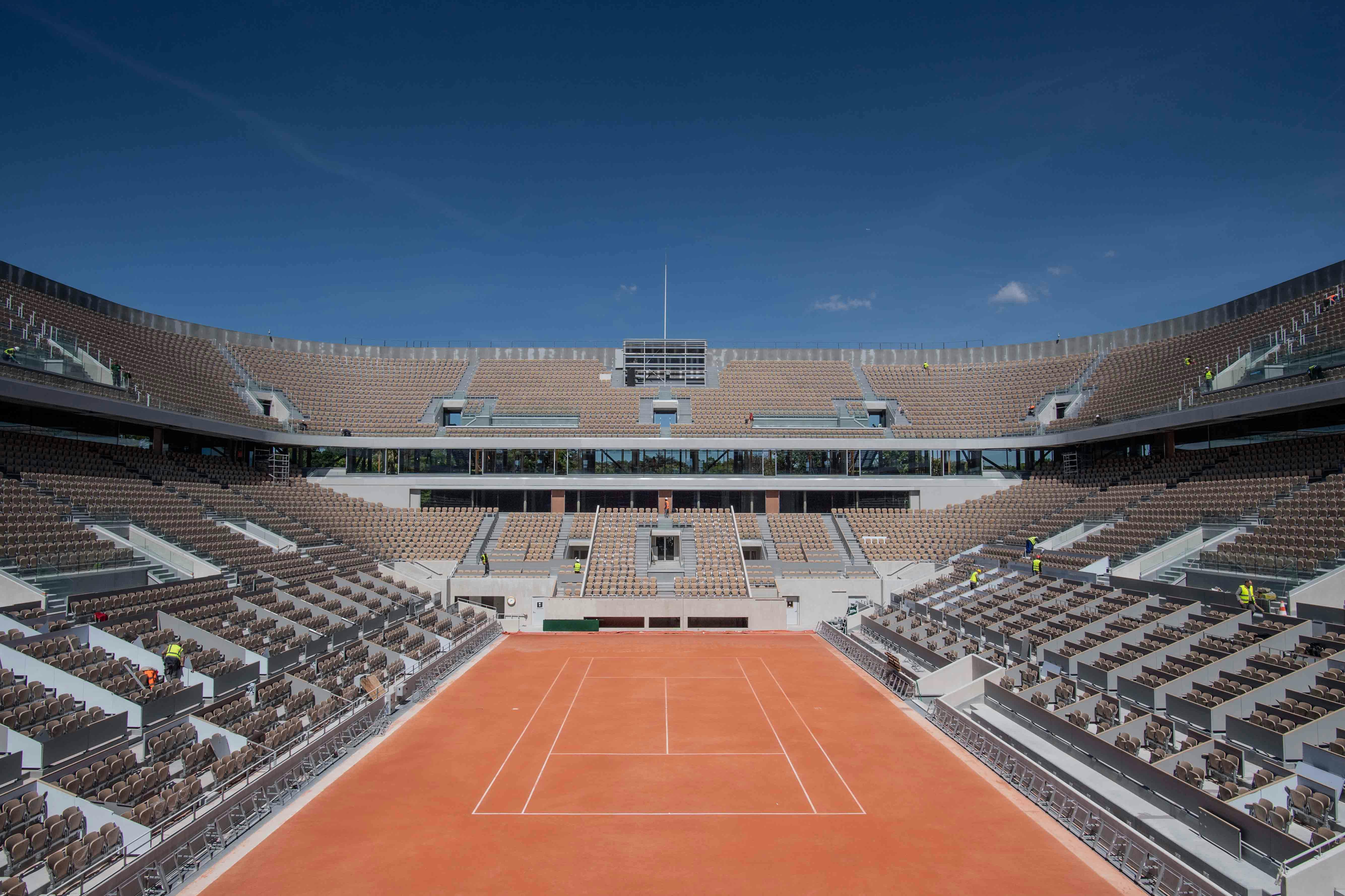 Philippe-Chatrier Court after RG19.