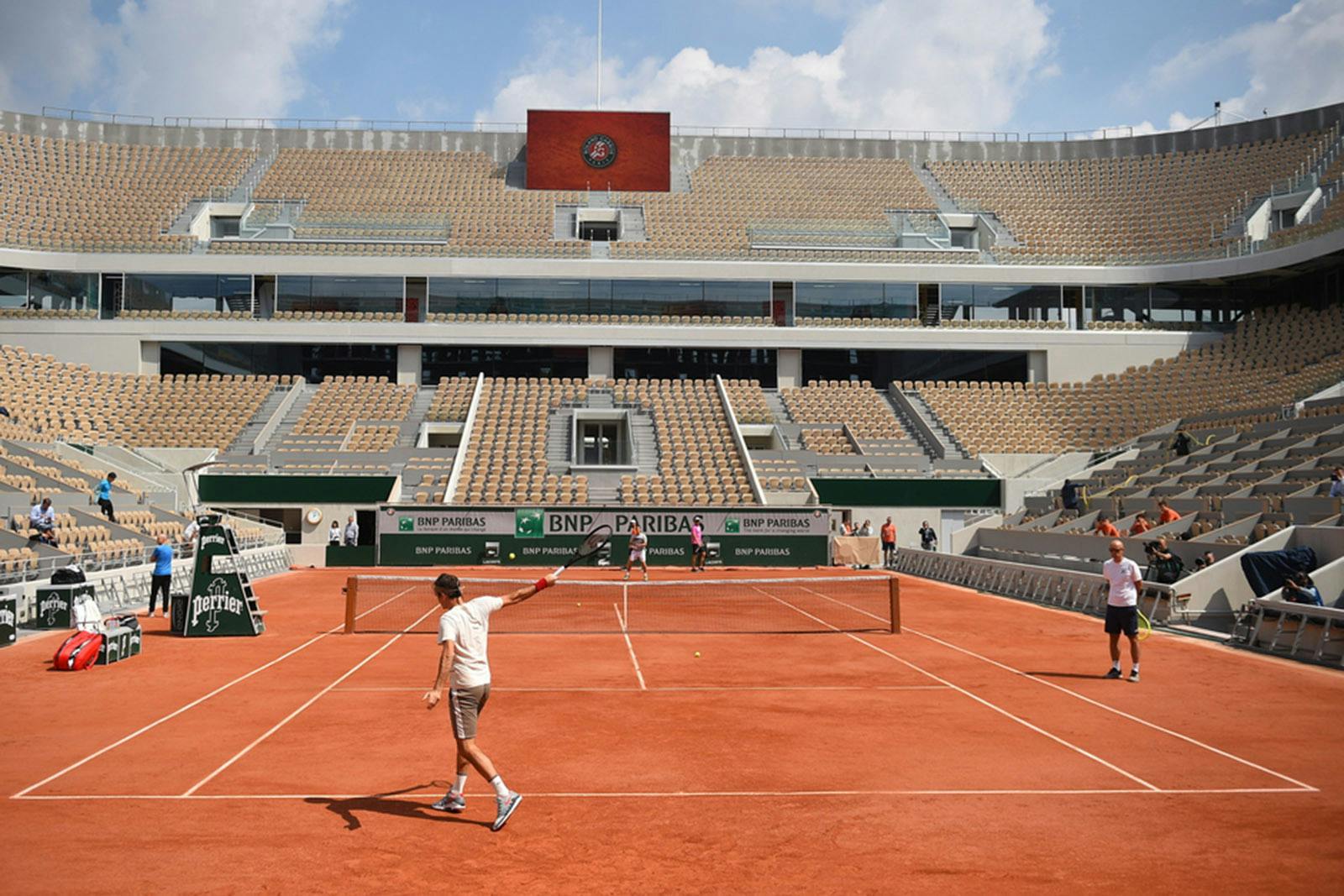 Roger Federer practice