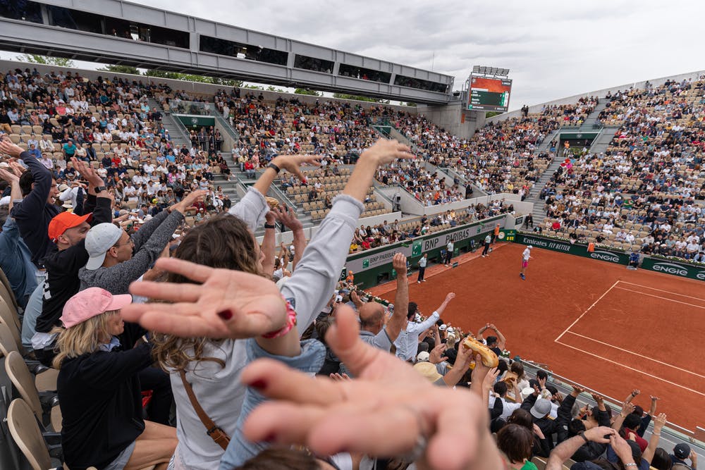 John Isner, Quentin Halys, Roland Garros 2022, aficionados, primera ronda