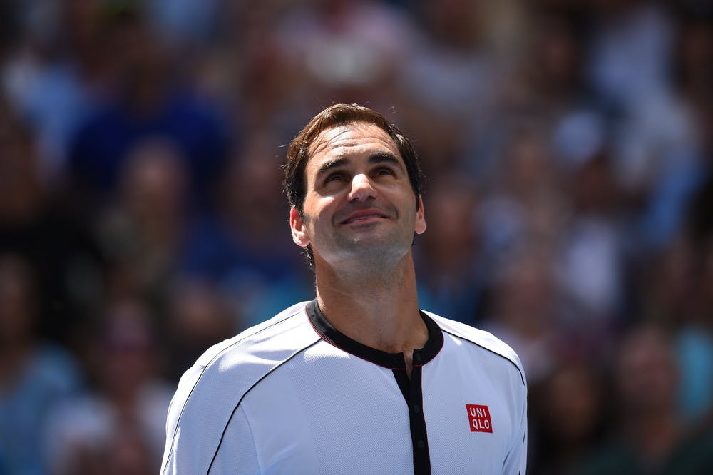 Roger Federer smiling
