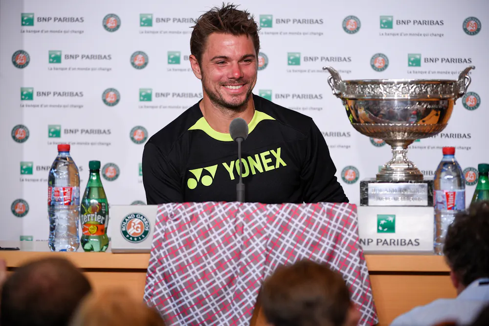 Stan Wawrinka in press conference (2015) Stan Wawrinka in press conference (2015)