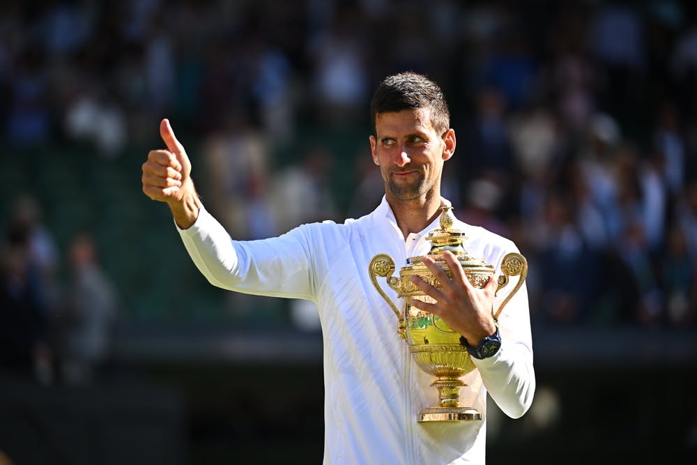 Novak Djokovic, Wimbledon 2022, remise des prix