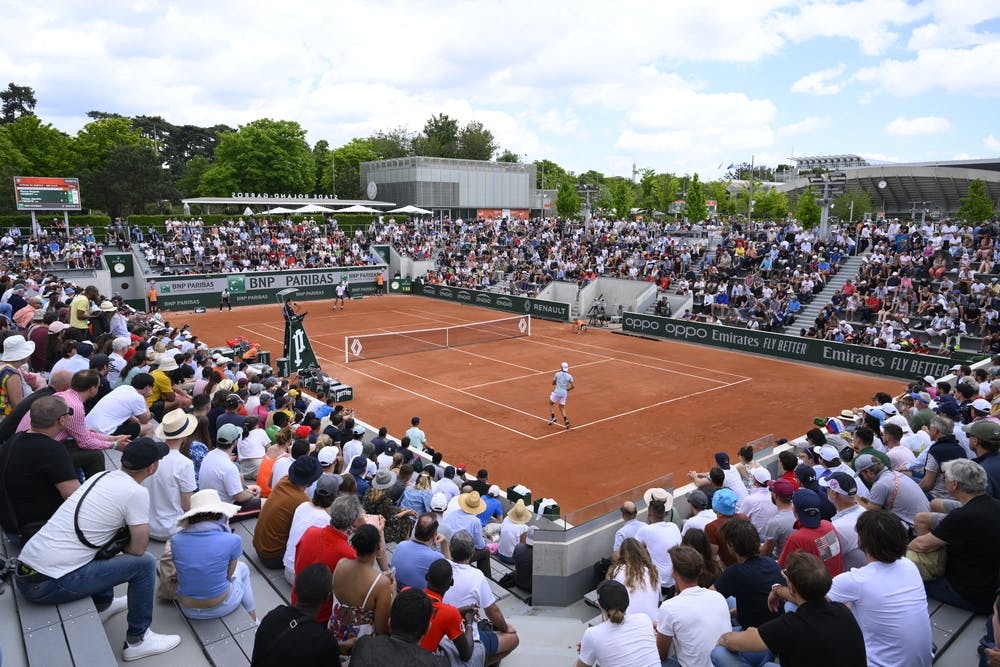 View of Court 14, Roland Garros 2022 qualifying