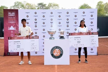 Siddhant Banthia et Rashmikaa S Bhamidiptay  vainqueurs en Inde des Roland-Garros Junior Wild-Card by Longines.