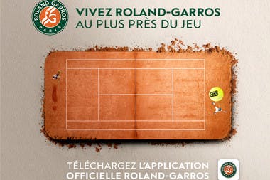 Téléchargement de l'application Roland-Garros 2019