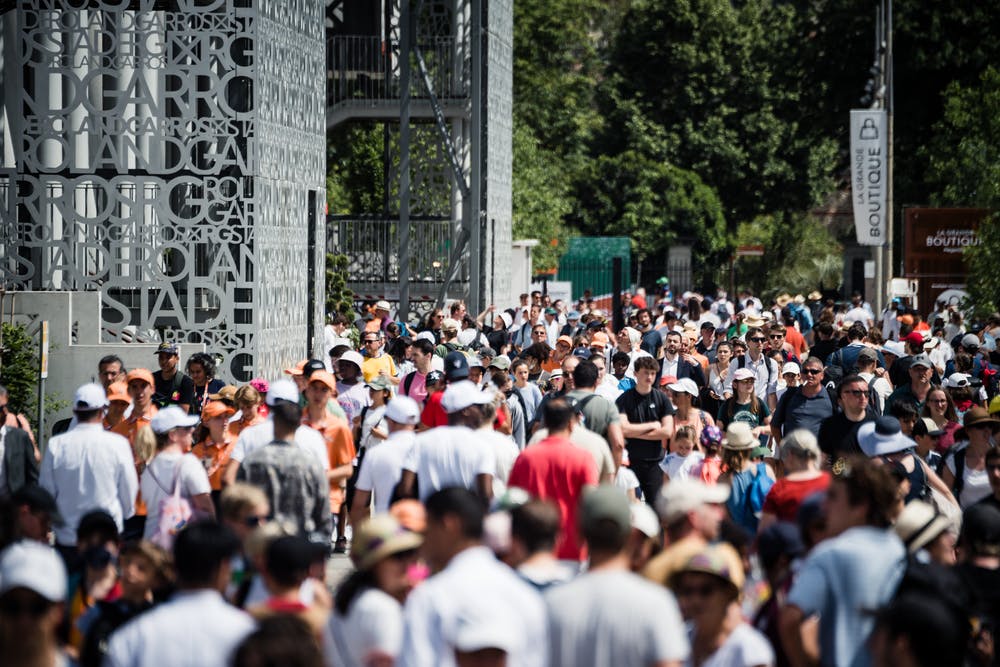 Crowds, Roland Garros 2022