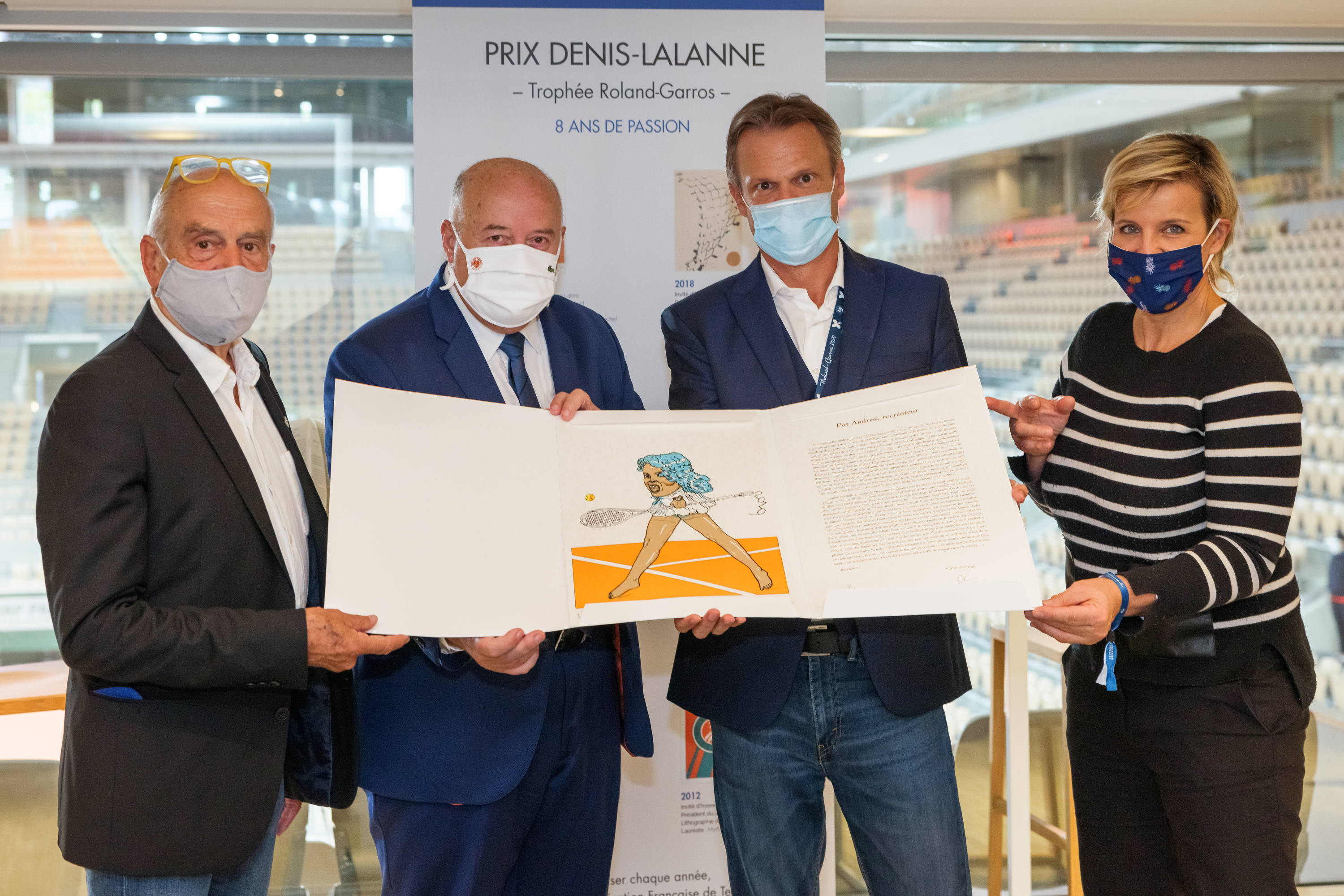 Pat Andrea, Bernard Giudicelli, Christian Despont et Céline Géraud