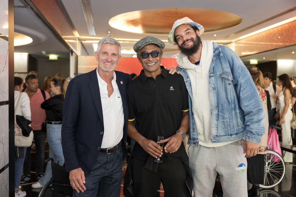 Gilles Moretton, Yannick Noah et Joakim Noah - Roland-Garros 2023