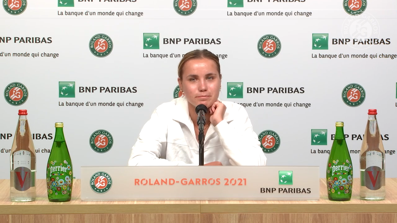 Sofia Kenin - Conférence de presse Roland-Garros 2021