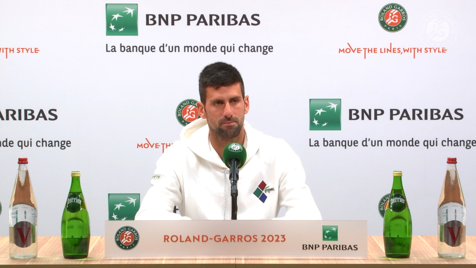 Novak Djokovic, press, semi-final, Roland-Garros 2023