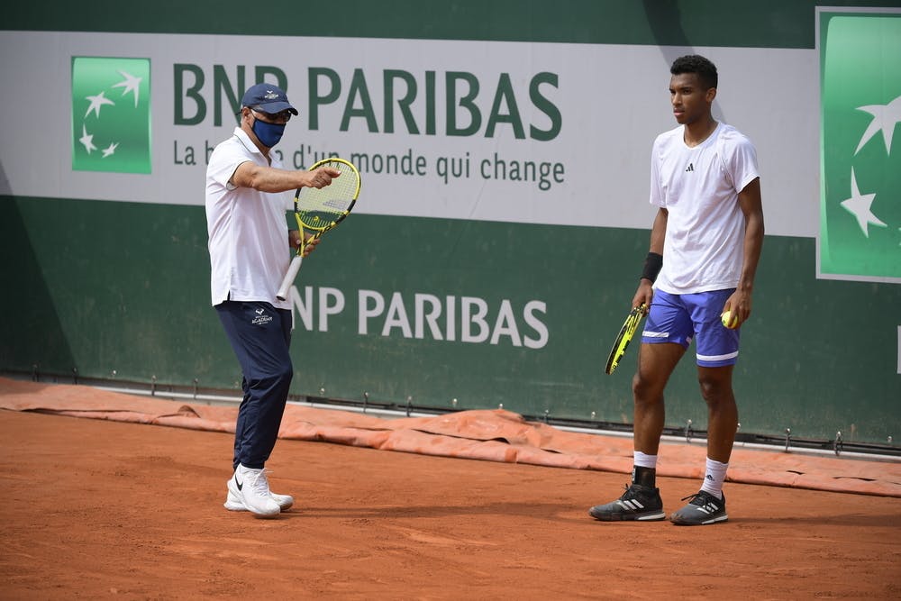 Toni Nadal et Felix Auger-Aliassime Roland-Garros 2021