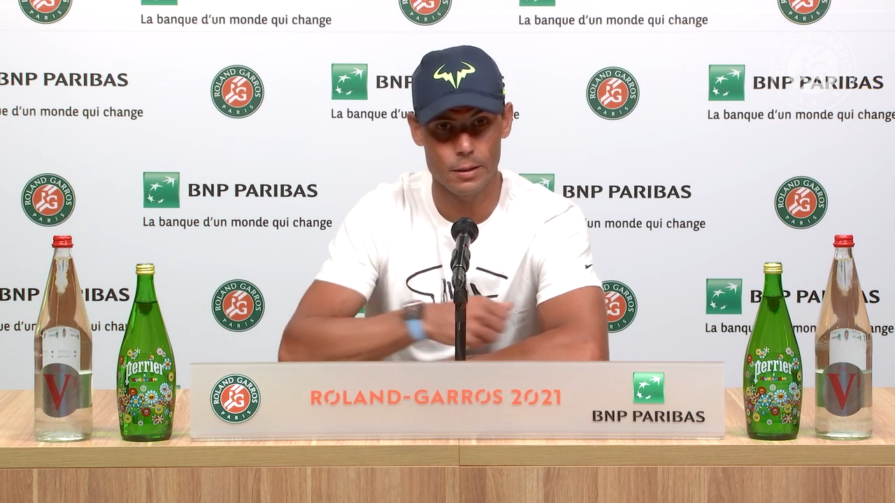 Conférence de presse Rafael Nadal - Huitièmes de finale Roland-Garros 2021