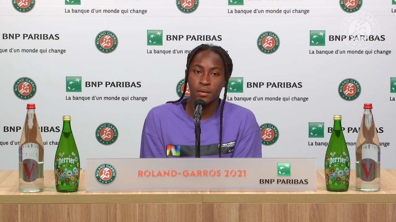 Coco Gauff press Roland-Garros 2021