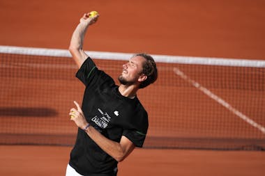 Daniil Medvedev, Roland Garros 2022, practice