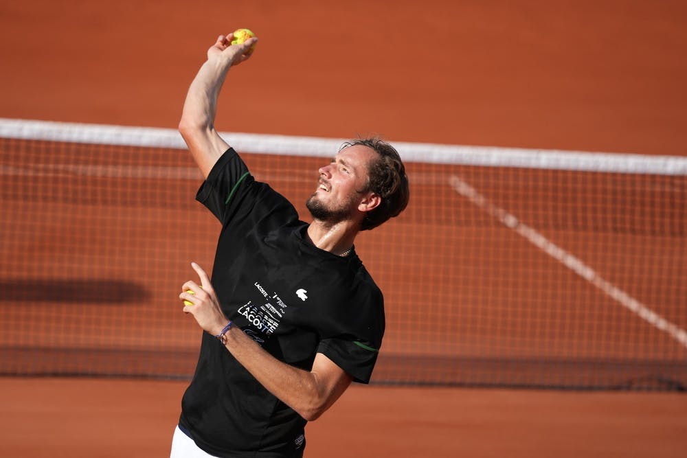 Daniil Medvedev, Roland Garros 2022, practice