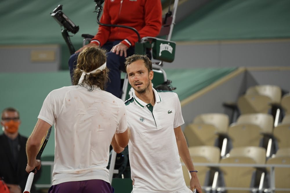 Stefanos Tsitsipas, Daniil Medvedev, Roland-Garros 2021 semi-finals