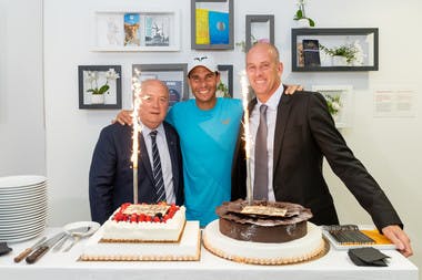 Bernard Giudicelli - Rafael Nadal - Guy Forget