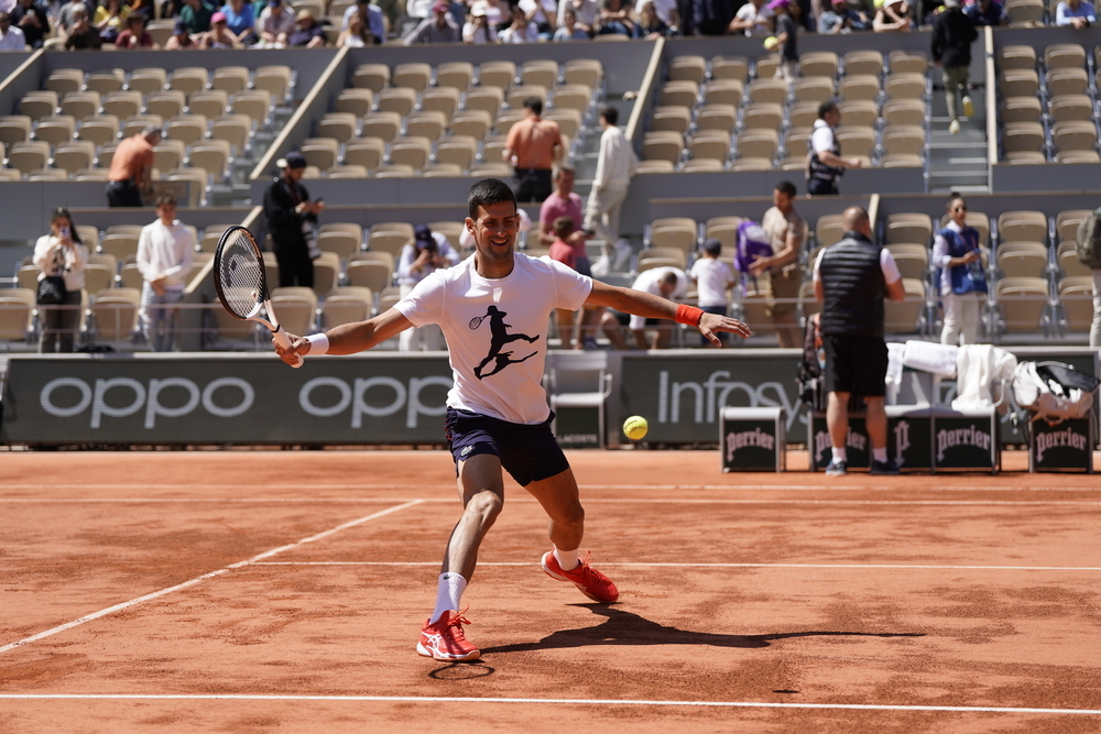 Caroline Garcia, Roland-Garros 2023, practice