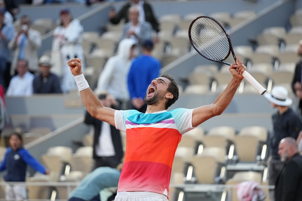 Marin Cilic, Roland-Garros 2022, Simple Messieurs, 1/4 de Finale, 