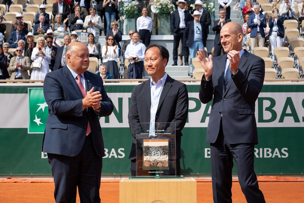 Michael Chang ceremony Roland Garros 2019