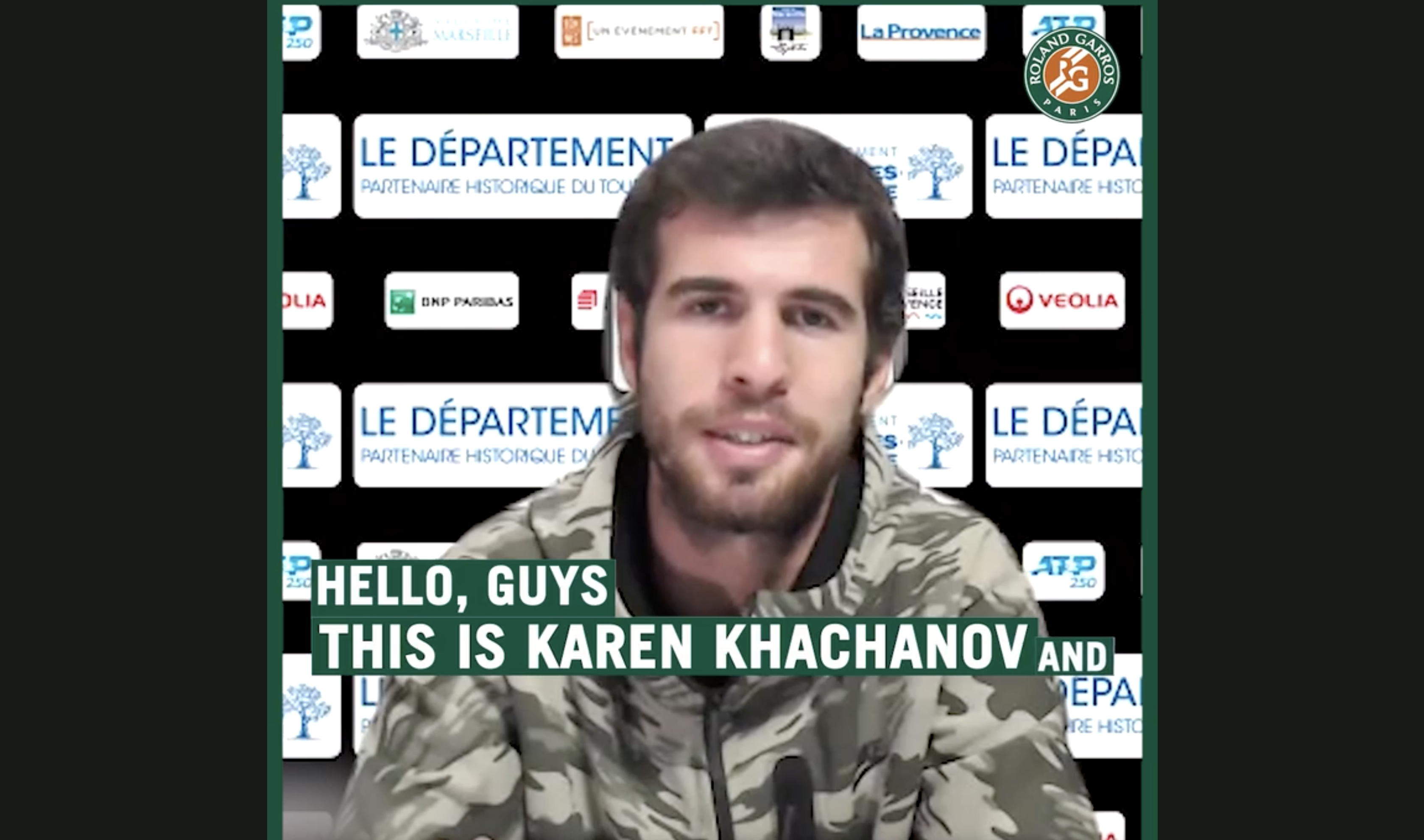 Karen Khachanov ITW