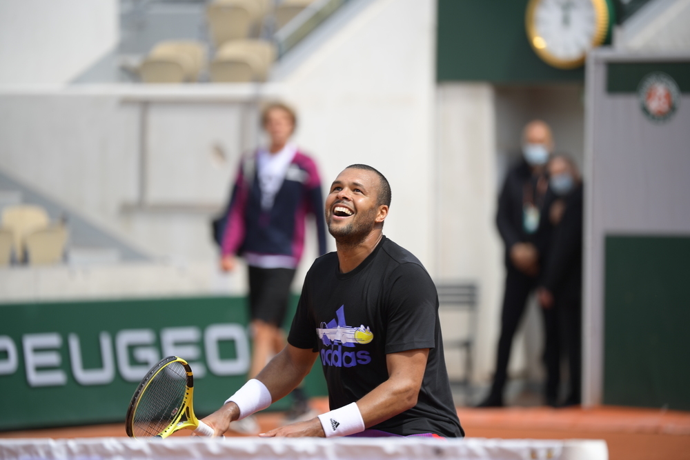 Jo-Wilfried Tsonga, Roland Garros 2021, practice