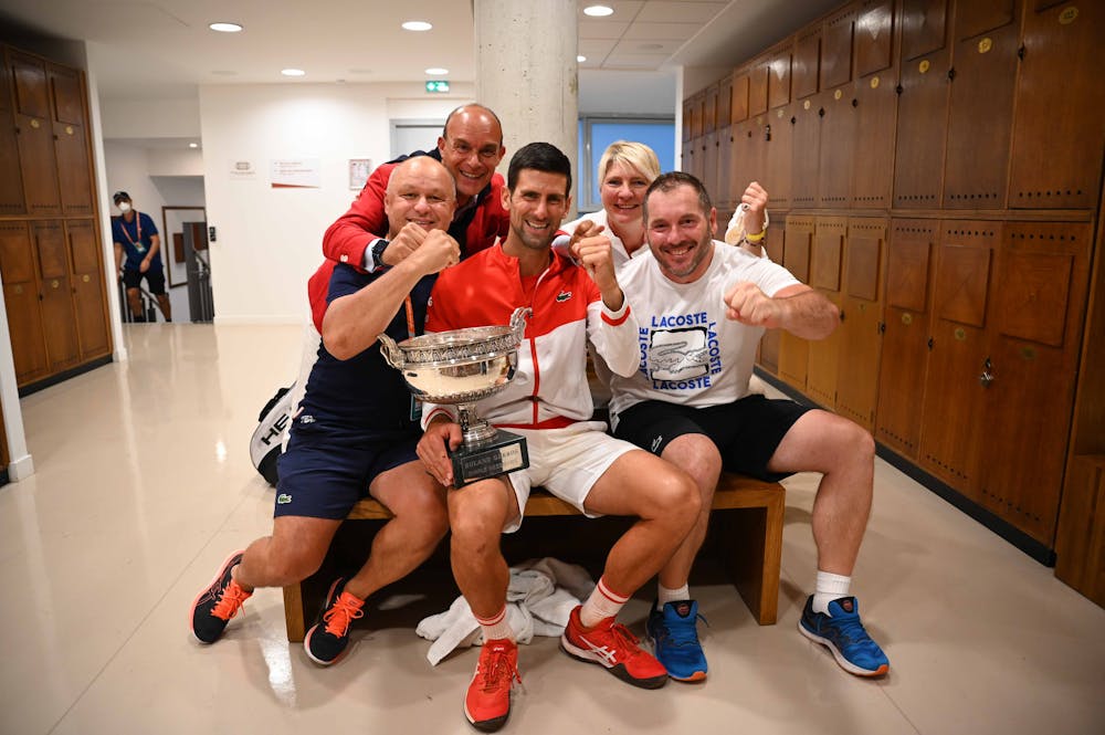 Novak Djokovic and team Roland-Garros 2021
