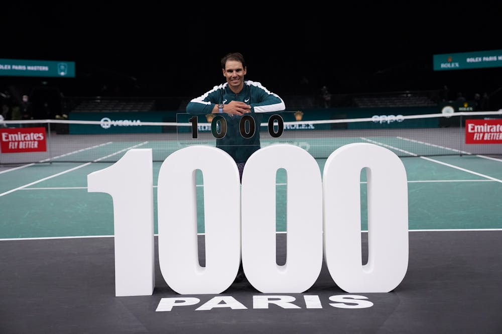 Rafael Nadal and his 1000 milestone at the Rolex Paris Masters 2000