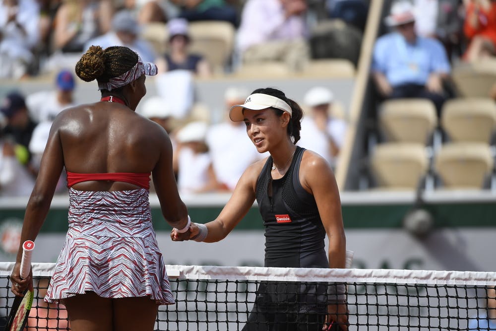 Qiang Wang defeats Venus Williams Roland-Garros 2018