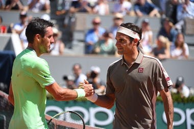 Roger Federer Leonardo Mayer Roland Garros 2019