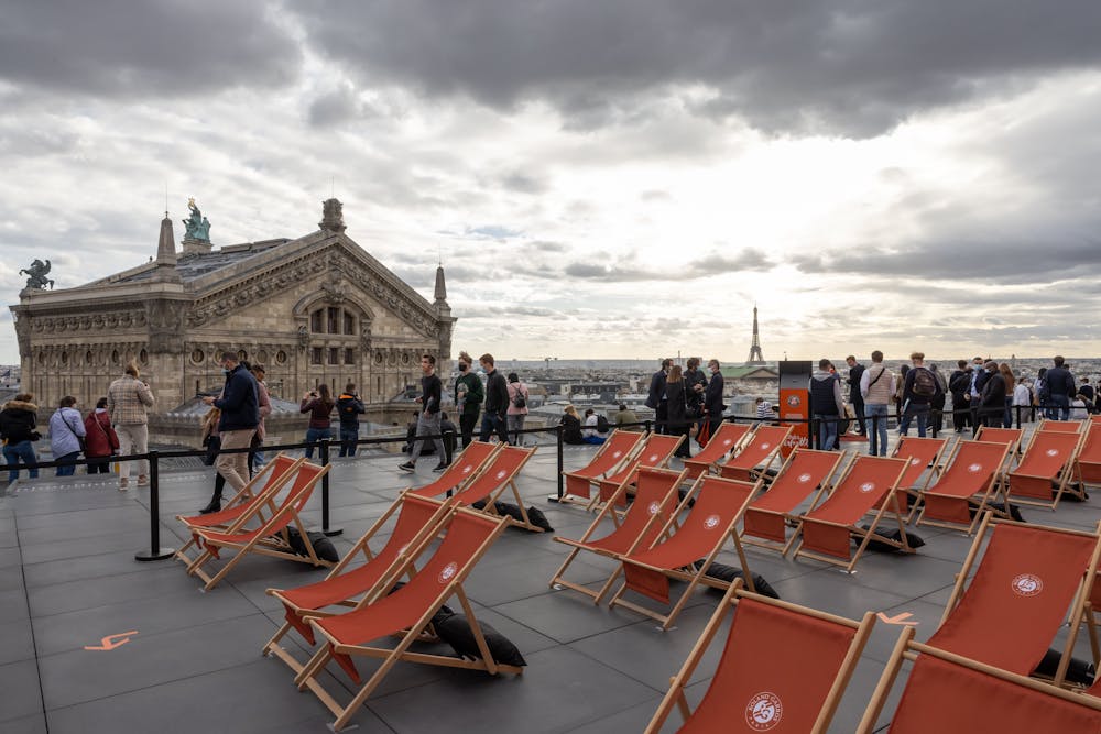 Roland-Garros Galeries Lafayette Transats Terrasse