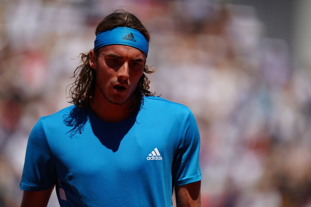 Stefanos Tsitsipas portrait during Roland-Garros 2019