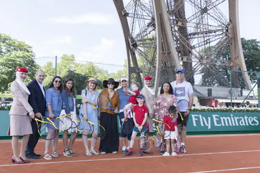 Emirates journée en famille Roland-Garros 2018 Tour Eiffel.