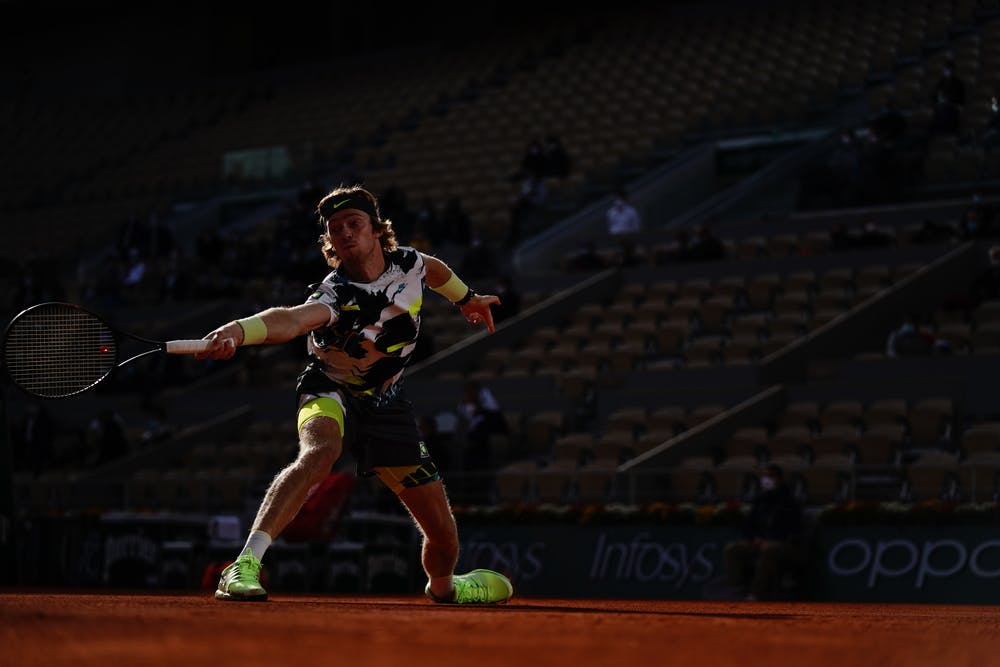 Andrey Rublev, Roland Garros 2020, quarter-finals