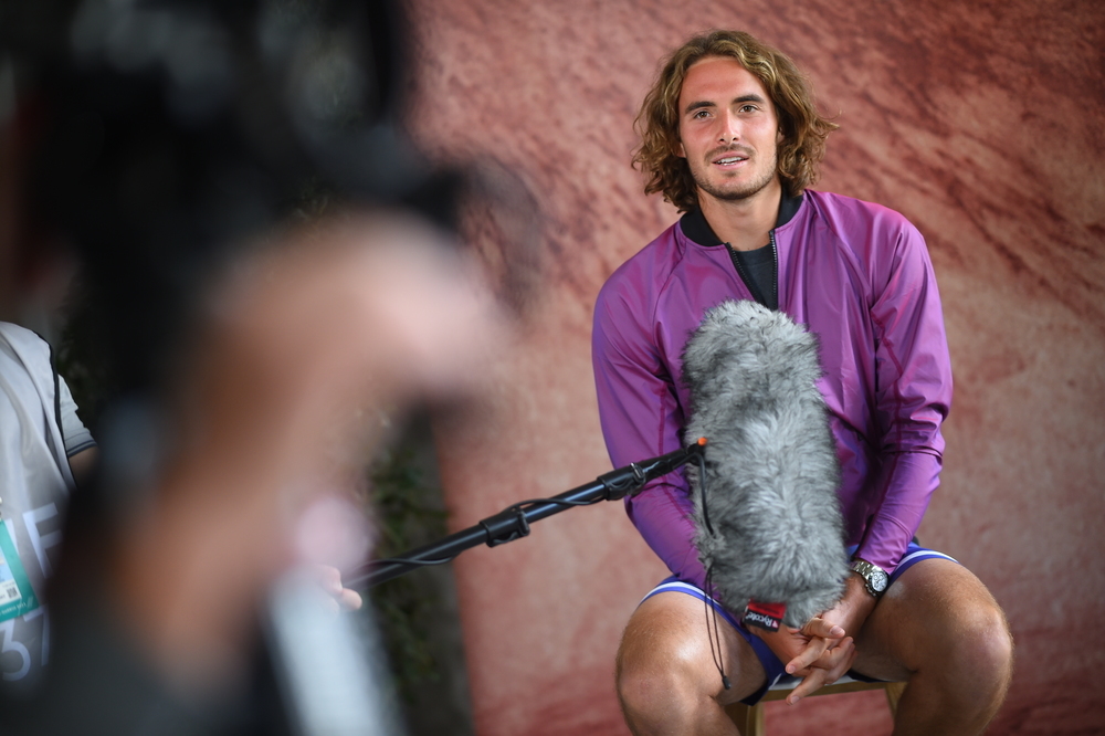 Stefanos Tsitsipas, Roland-Garros 2021, media day