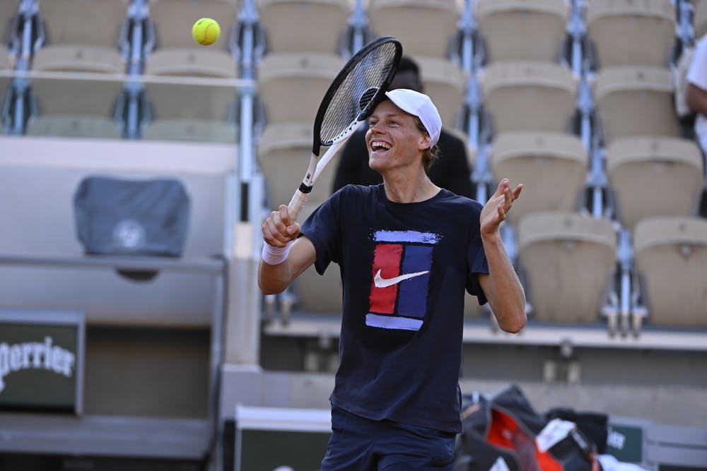 Jannik Sinner, Roland Garros 2022, practice