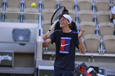 Jannik Sinner, Roland Garros 2022, practice